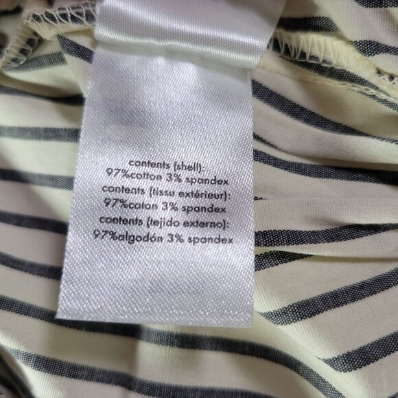 WeWoreWhat Striped Cropped Casual Button-Up Collared Shirt Size Small - Picture 6 of 9